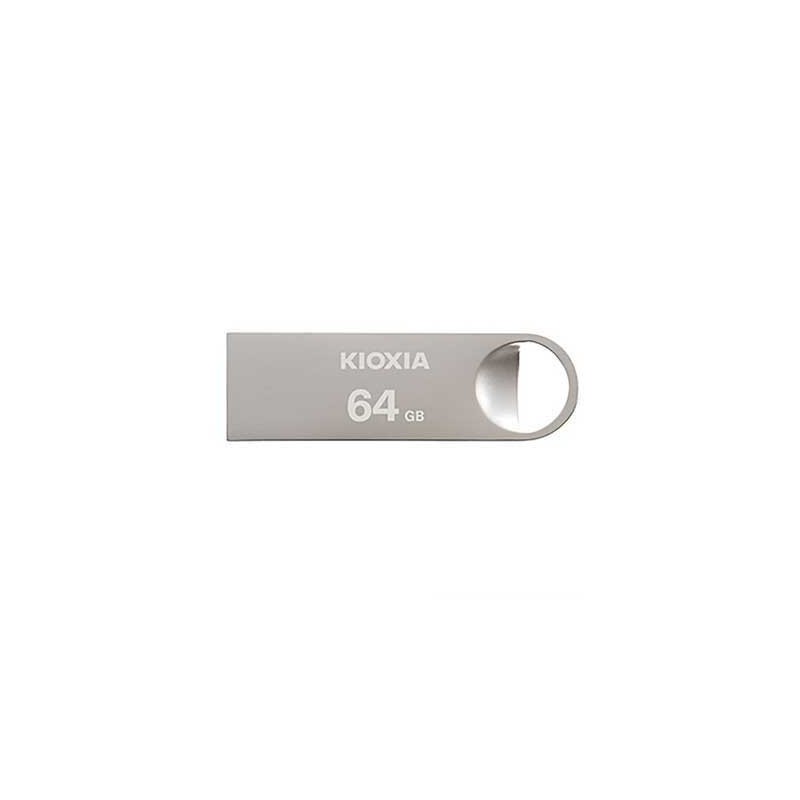 KIOXIA 64GB TransMemory U401 USB 2.0 Flash Drive - Silver Metal